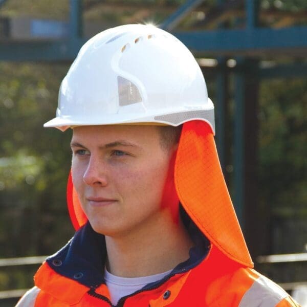 JSP Hi-Vis Neck Cape with UPF50 Sun Protection - Image 2