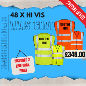 Hi Vis Waistcoat HVW100 Bundle Pack Of 48