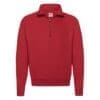 Fruit Of The Loom Zip Neck Sweatshirt 62114