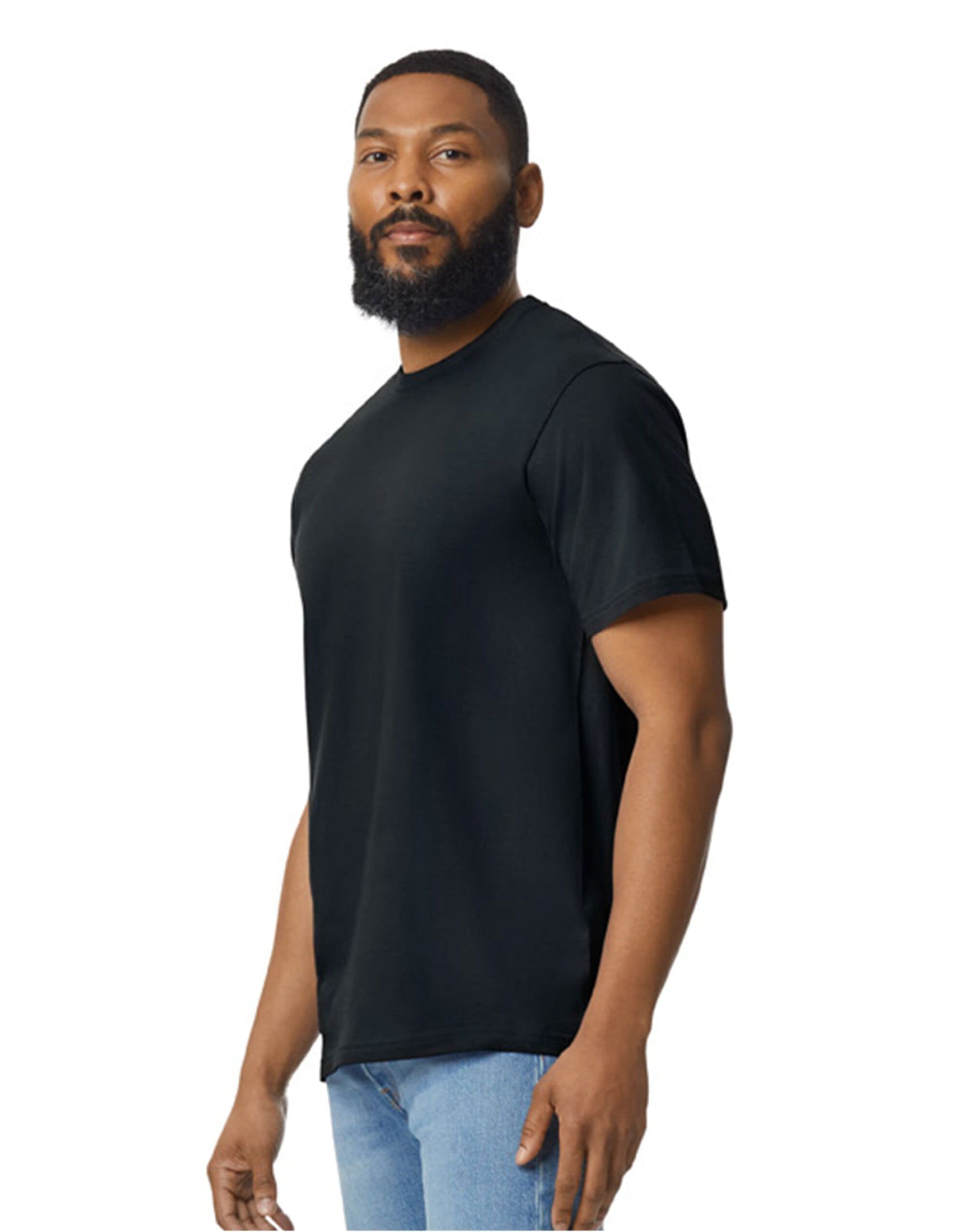 Gildan T-shirt Uomo Ultra Cotton Crepuscolo/Daisy Taglia XL - 100% Cotone Pesante
