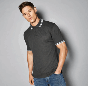 Polo Shirts - Kustom Kit Tipped Polo Shirts Workwear Boots Image To Suit You With Embroidery & Printing Enfield Cheshunt