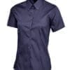 Uneek Ladies Oxford Short Sleeve Shirt UC704