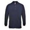 Portwest Flame Resistant Anti-Static Long Sleeve Polo Shirt FR10 - Image 2