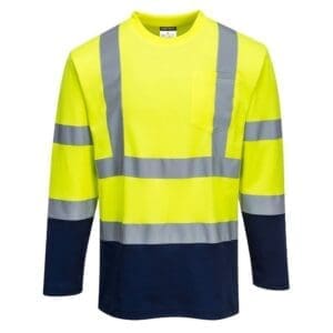 Hi-Vis Long Sleeve T-shirts – Portwest -T-Shirt Image To Suit You With Embroidery & Printing Enfield Cheshunt