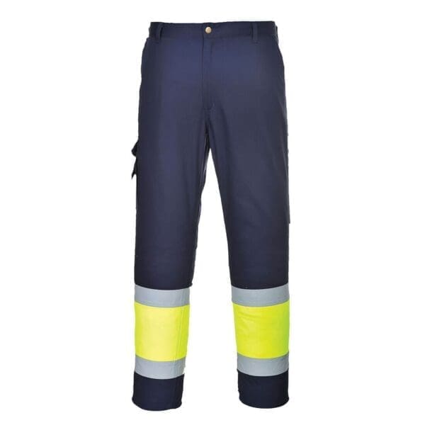 Portwest Hi-Vis Lightweight Contrast Class 1 Service Trousers L049 - Image 4