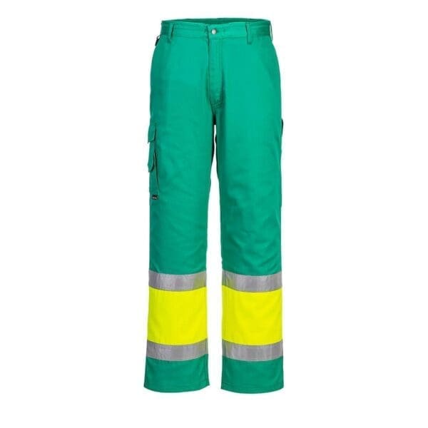 Portwest Hi-Vis Lightweight Contrast Class 1 Service Trousers L049 - Image 3