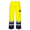 Portwest Hi Vis Contrast Lined Traffic Trousers S686 - Image 2