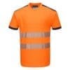 Portwest Hi-Vis Cotton Comfort Shorts Sleeve T-Shirt T181 - Image 2