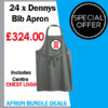 Denny's Polyester Bib Apron DP200 Bundle Pack Of 24