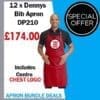 Dennys Bib Apron With Pocket DP210 Bundle Pack Of 12