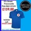 Uneek Processable Polo Shirt UC121 Bundle Pack of 12
